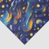 Sterren Night Sky Verjaardag Tissuepapier (Detail)