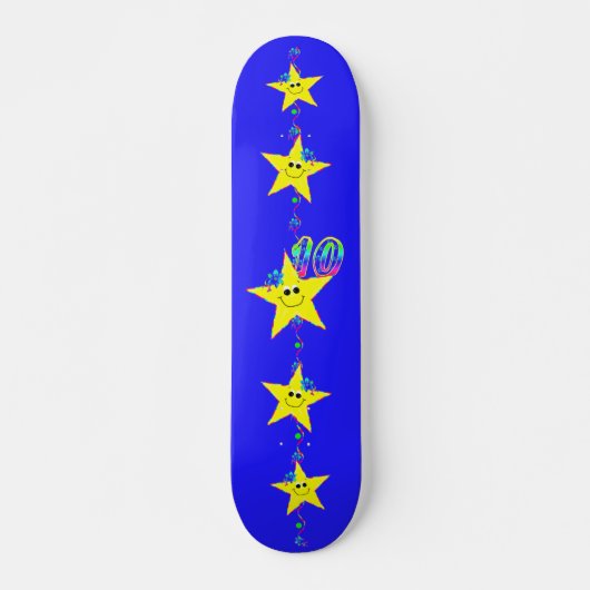 Sterren nummer 10 skateboard (Voorkant)