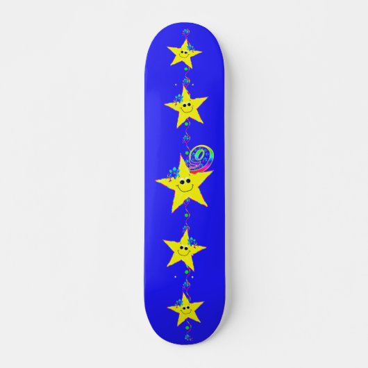 Sterren nummer 9 persoonlijk skateboard (Voorkant)