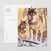 "Sterren onder sneeuw" Briefkaart (Voorkant / Achterkant)