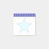 Sterren op blauw en wit post-it® notes (Voorkant)