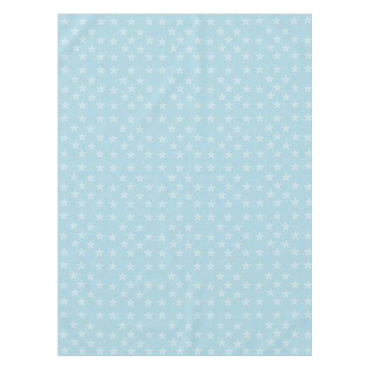 Sterren op blauw monogram of Aangepast Tafelkleed (Voorkant)