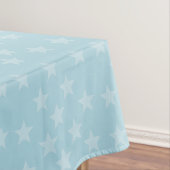 Sterren op blauw monogram of Aangepast Tafelkleed (Voorbeeld)