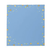 Sterren op blauw notitieblok (Voorkant)