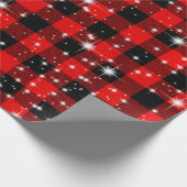 sterren op buffelplaat cadeaupapier (Hoek)