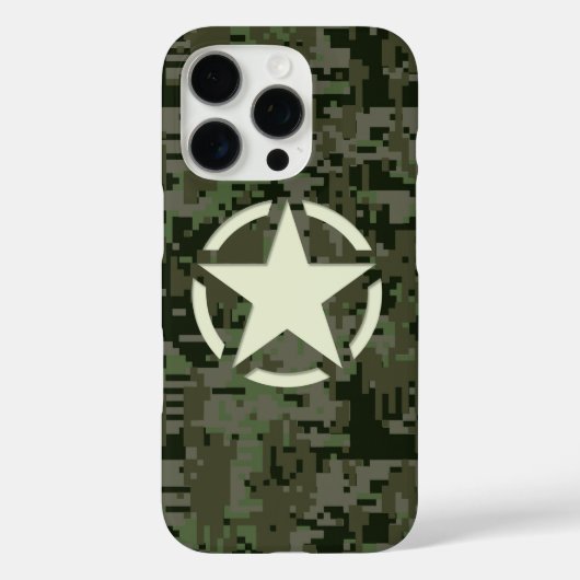 Sterren op Deep Bossen Camo achtergrond Case-Mate iPhone Case (Achterkant)
