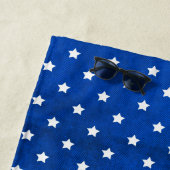 Sterren op digitale stof textuur door Shirley Tayl Strandlaken (In situ)