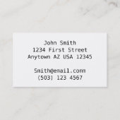 Sterren op donkerblauwe achtergrond visitekaartje (Achterkant)