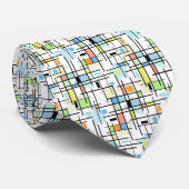 sterren op een ingecheckte achtergrond. stropdas (Opgerold)