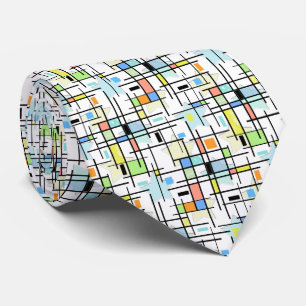 sterren op een ingecheckte achtergrond. stropdas