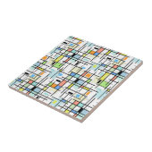 sterren op een ingecheckte achtergrond. tegeltje (Zijkant)