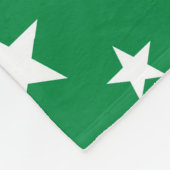 Sterren op groen fleece deken (Hoek)