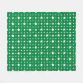 Sterren op groen fleece deken (Voorkant (Horizontaal))