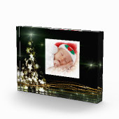 Sterren op Kerstboom Nachtlucht Fotoblok (Rechts)