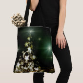 Sterren op kerstboomrand Nachthemel Tote Bag (Dichtbij)