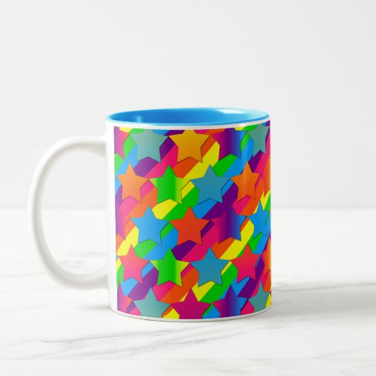 Sterren op Mok met Stripes-Two-zonder Coffee (Links)