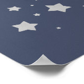 Sterren op Nacht Kwekerij Poster (Hoek)