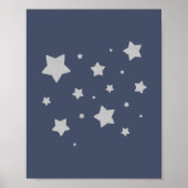 Sterren op Nacht Kwekerij Poster (Voorkant)