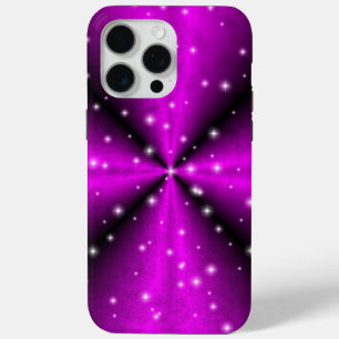 Sterren op regenboog in olifantenleder iPhone 15 pro max hoesje