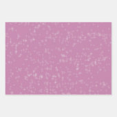 Sterren op Roze Achtergrond Verpakkend Document Vl Inpakpapier Vel (Voorkant)