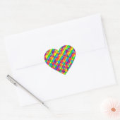 Sterren op Stickers met stripes en hartritme (Envelop)