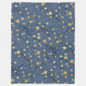 Sterren op verschillende kleuren Fleece Deken (Voorkant)