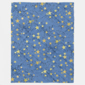 Sterren op verschillende kleuren Fleece deken (Voorkant)