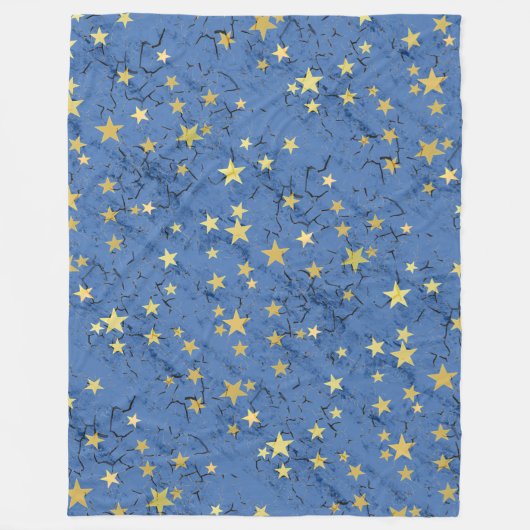 Sterren op verschillende kleuren Fleece deken (Voorkant)