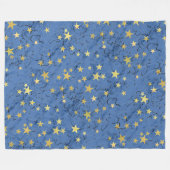 Sterren op verschillende kleuren Fleece deken (Voorkant (Horizontaal))