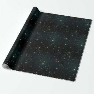 Sterren op zwart cadeaupapier