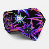 Sterren op zwart, sterren. stropdas (Opgerold)