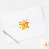 Sterren Overal Ronde Sticker (Envelop)