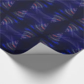 Sterren Paars blauw Cadeaupapier (Hoek)