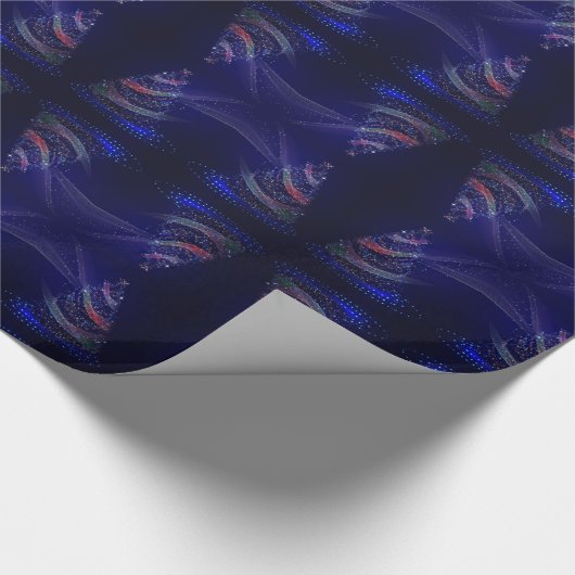 Sterren Paars blauw Cadeaupapier (Hoek)