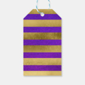 Sterren Paarse Waterverf 30e verjaardagsfeestje Cadeaulabel (Achterkant)