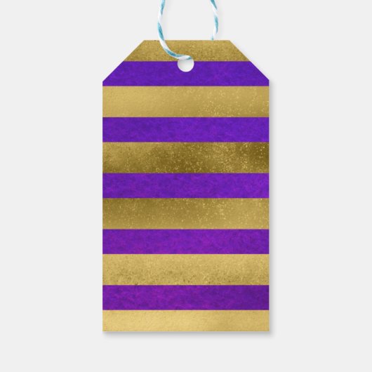 Sterren Paarse Waterverf 30e verjaardagsfeestje Cadeaulabel (Achterkant)