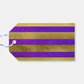 Sterren Paarse Waterverf Bruiloft Jubileum Cadeaulabel (Achterkant Horizontaal)