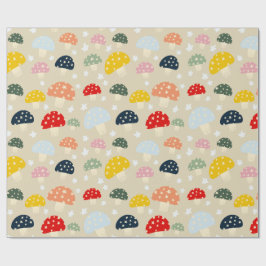Sterren Paddenstoelen Cadeaupapier