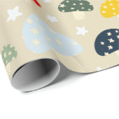 Sterren Paddenstoelen Cadeaupapier (Rol Hoek)