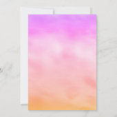 Sterren - palmboom - Sunrise Weduwuitnodiging Kaart (Achterkant)