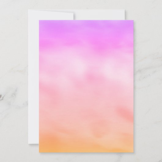 Sterren - palmboom - Sunrise Weduwuitnodiging Kaart (Achterkant)