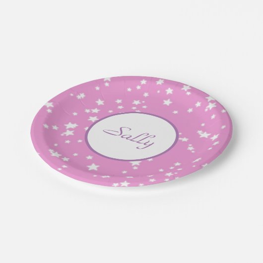 Sterren Papieren Bordje (Gekanteld)