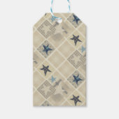 Sterren, patchwork cadeaulabel (Voorkant)