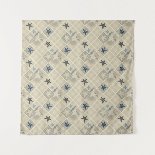 Sterren, patchwork wandkleed (Voorkant)