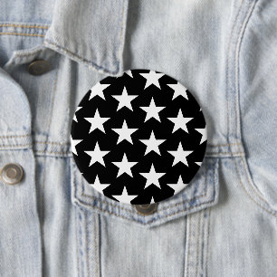 Sterren Patroon 11 Ronde Button 4,0 Cm