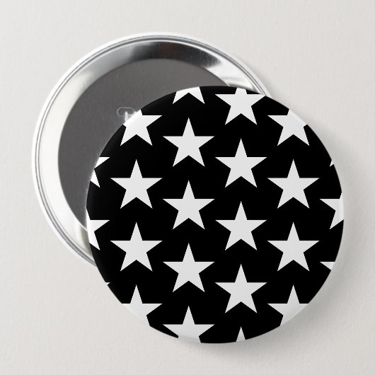 Sterren Patroon 11 Ronde Button 4,0 Cm (Voorkant /achterkant)