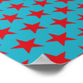 Sterren Patroon 13 Poster (Hoek)