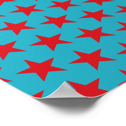 Sterren Patroon 13 Poster (Hoek)