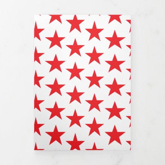 Sterren Patroon 14 Drieluik Wenskaart (Cover)