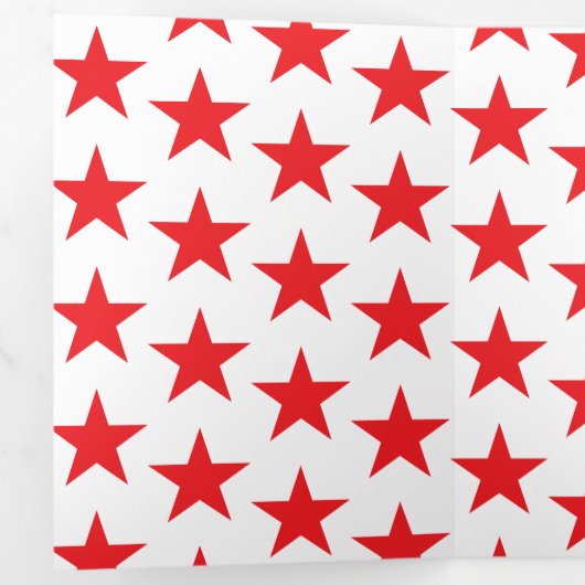 Sterren Patroon 14 Drieluik Wenskaart (Binnenzijde eerst)